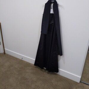 JUMP APPAREL Size 7/8 Black/ White Formal Prom Dress with Scarf